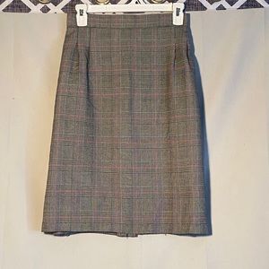 Neil Martin Plaid Pencil Skirt